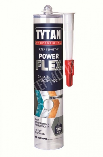 Клей монтажный "TYTAN professional" Power Flex акрилатный, прозрачный 290 мл